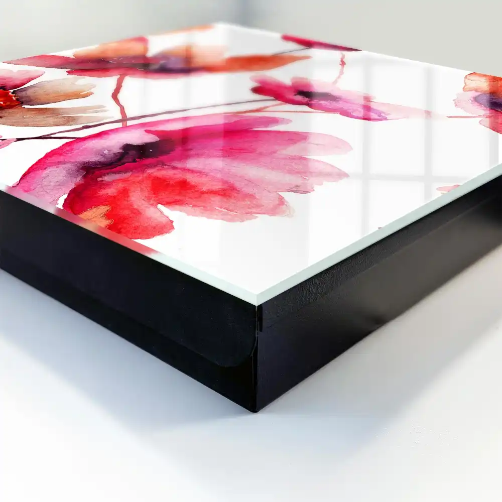 Armoire à clés fleurs à l'aquarelle et la délicatesse des couleurs