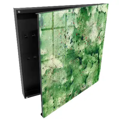 Armoire à clés abstraction dynamique en vert