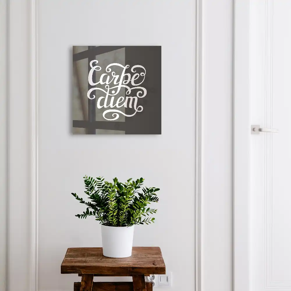 Boîte à clés inscription de motivation dans un style décoratif