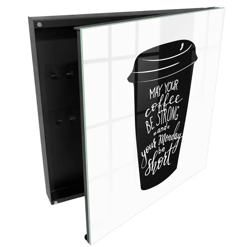 Armoire à clés une tasse moderne avec une inscription amusante