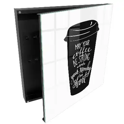 Armoire à clés une tasse moderne avec une inscription amusante