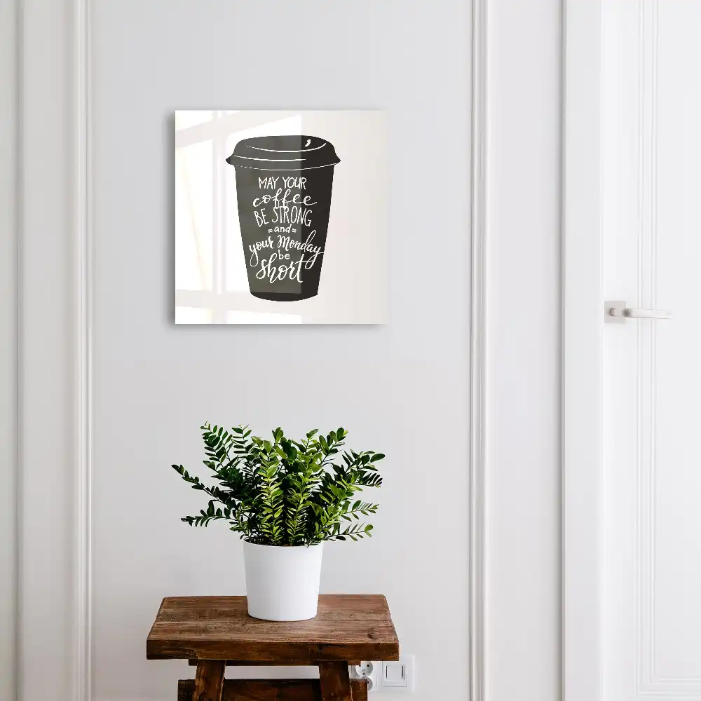 Armoire à clés une tasse moderne avec une inscription amusante