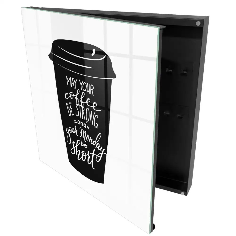 Armoire à clés une tasse moderne avec une inscription amusante