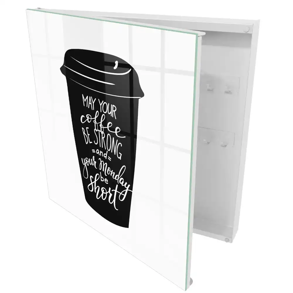 Armoire à clés une tasse moderne avec une inscription amusante