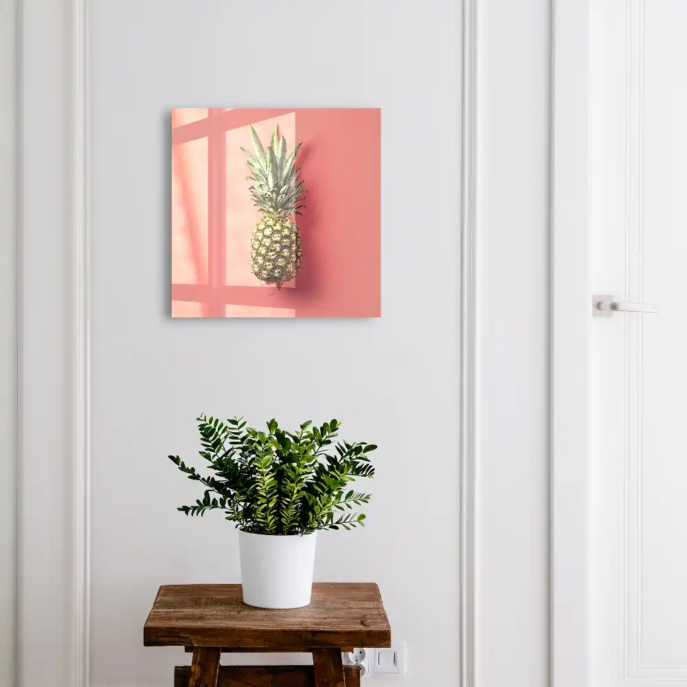 Armoire à clés fraîcheur et exotisme sur fond rose