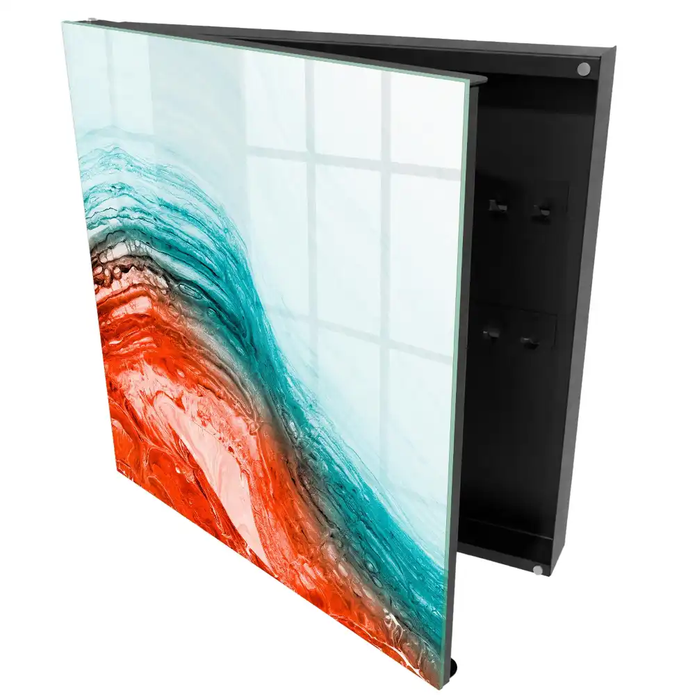 Armoire à clés l'énergie des couleurs et la fluidité des formes
