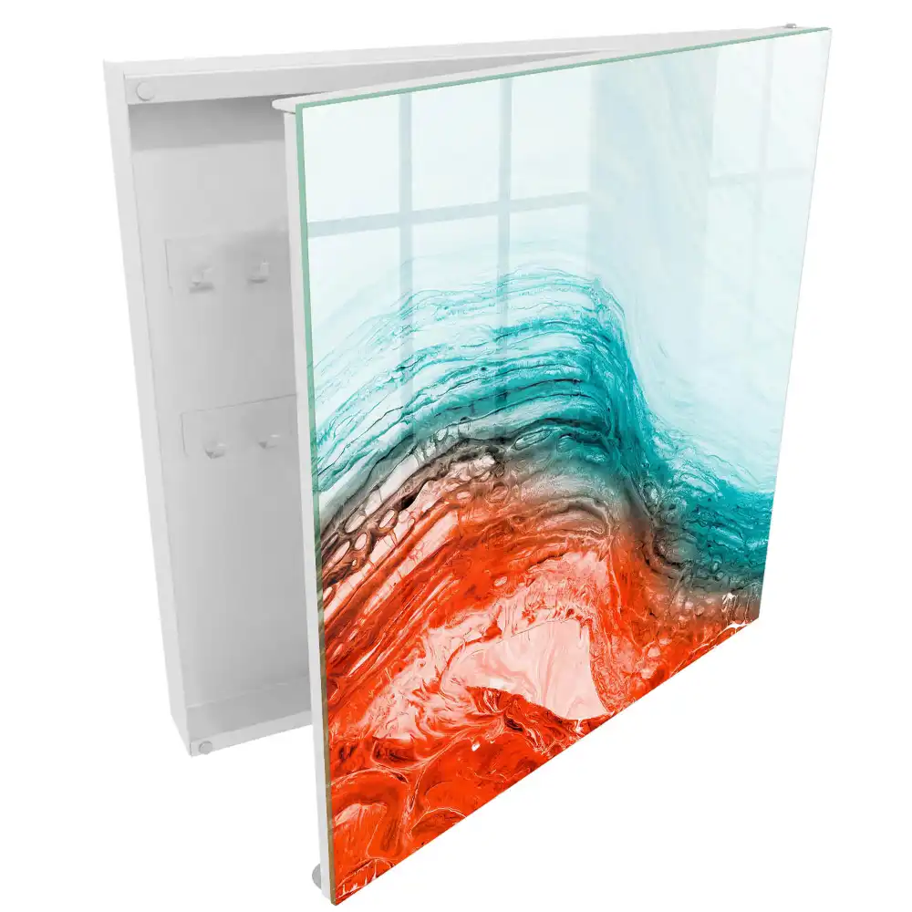 Armoire à clés l'énergie des couleurs et la fluidité des formes