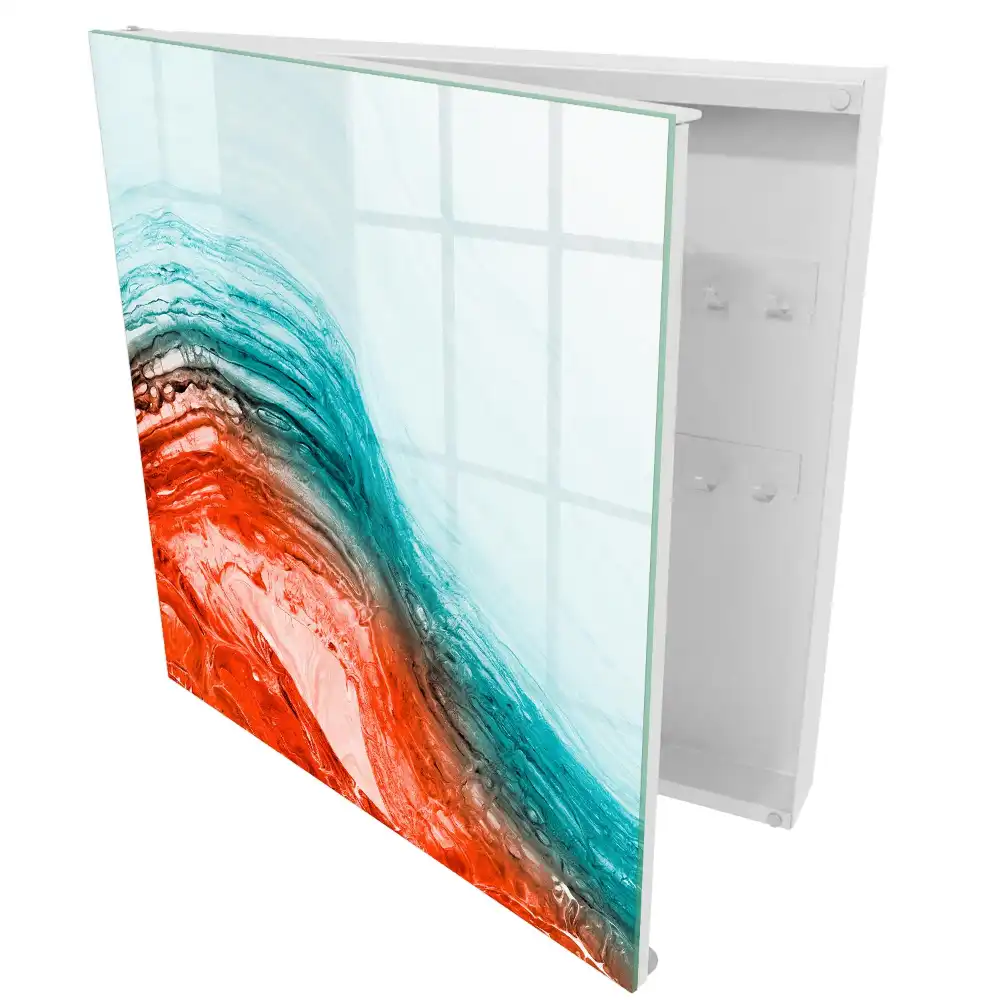Armoire à clés l'énergie des couleurs et la fluidité des formes
