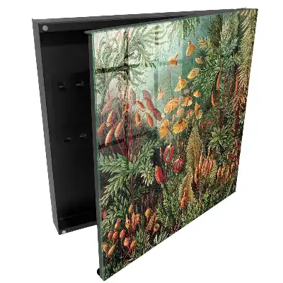 Boîte à clés des détails végétaux emplis de verdure et de chaleur