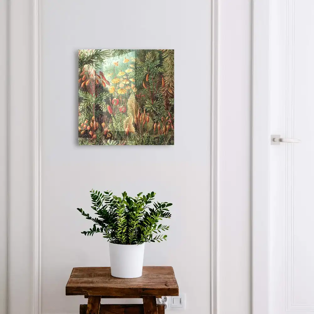 Boîte à clés des détails végétaux emplis de verdure et de chaleur