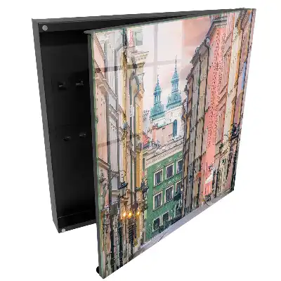 Armoire à clés immeubles colorés et une atmosphère charmante