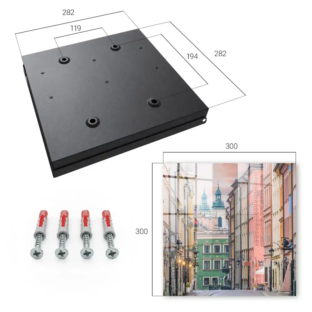 Armoire à clés immeubles colorés et une atmosphère charmante