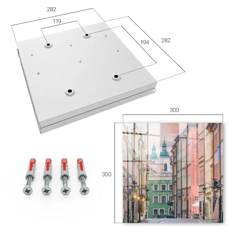 Armoire à clés immeubles colorés et une atmosphère charmante