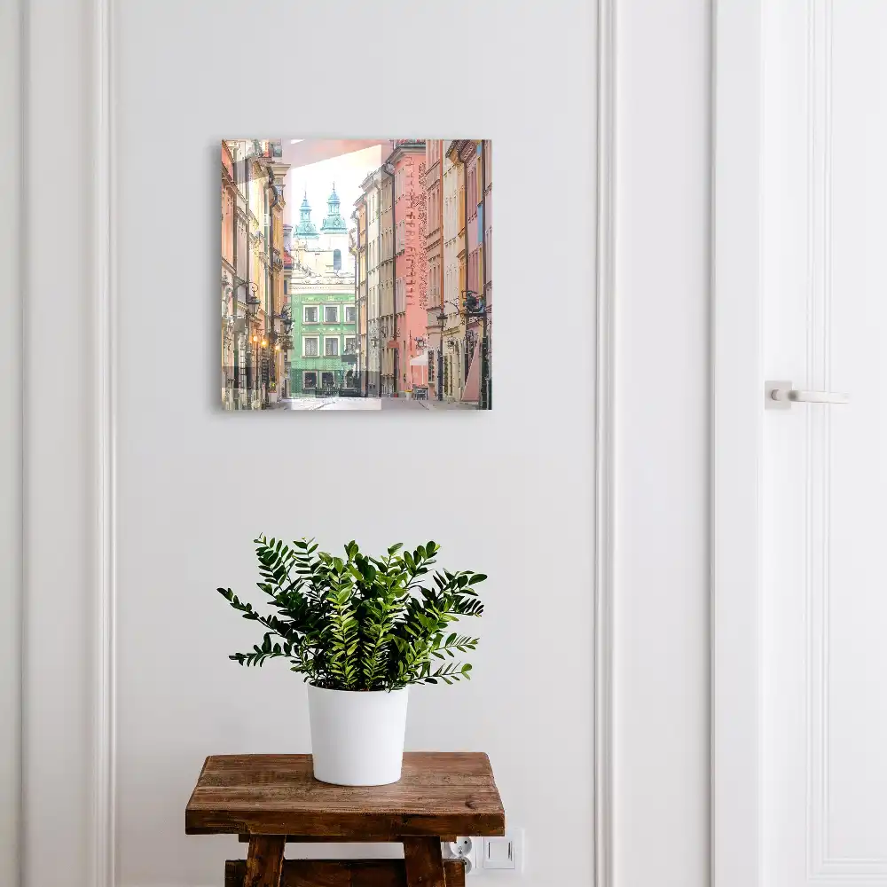 Armoire à clés immeubles colorés et une atmosphère charmante