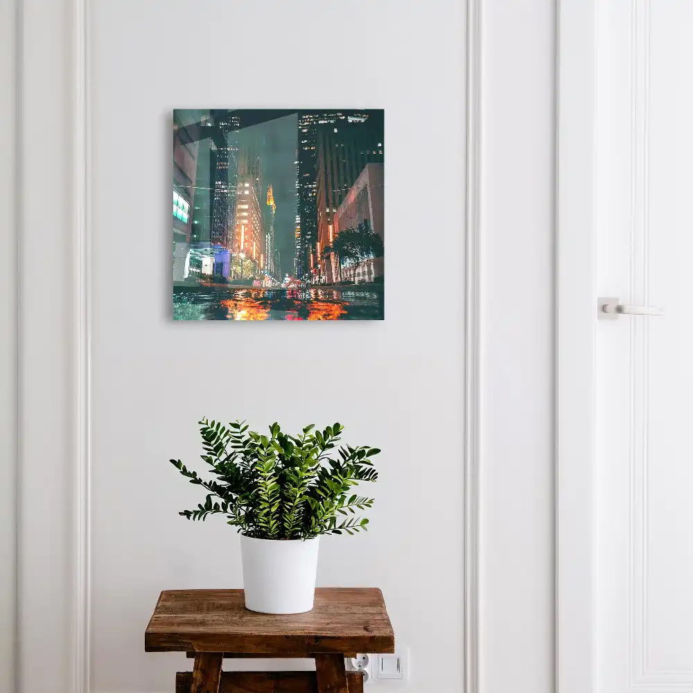Armoire à clés une scène nocturne urbaine pleine d'énergie