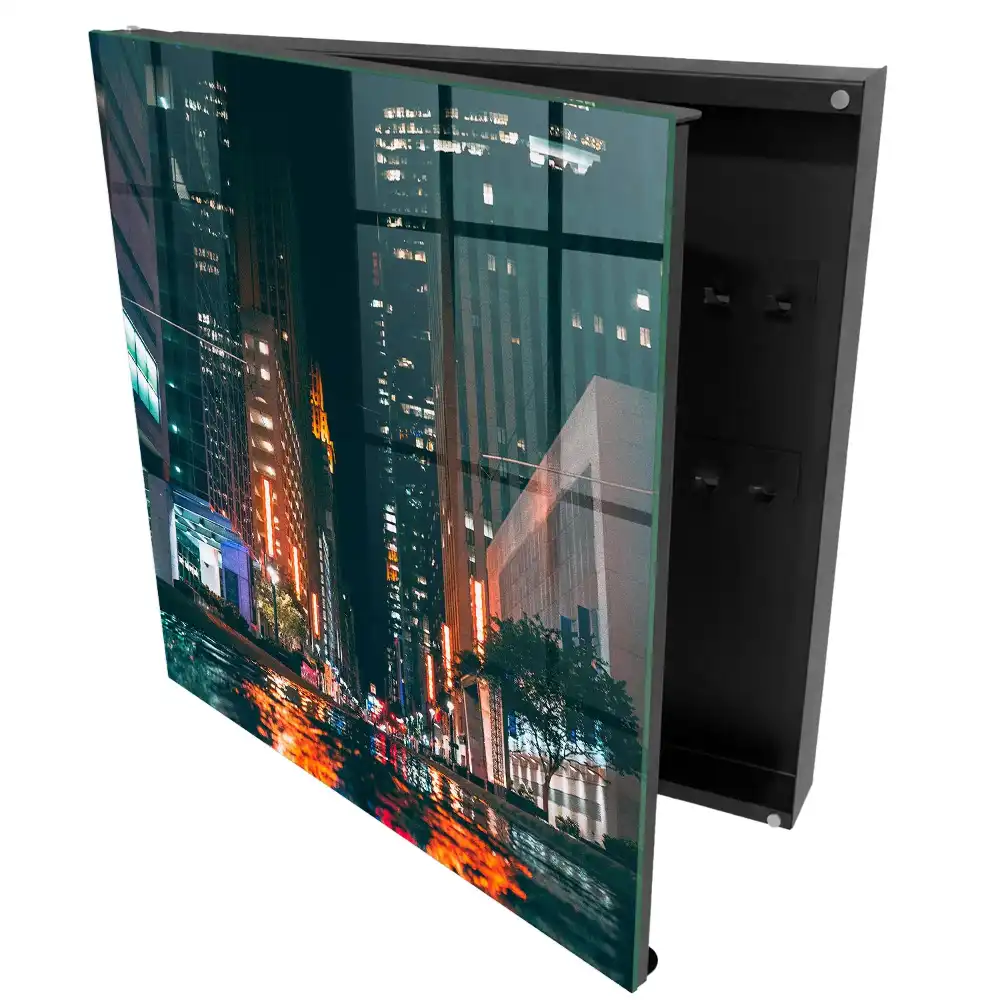Armoire à clés une scène nocturne urbaine pleine d'énergie