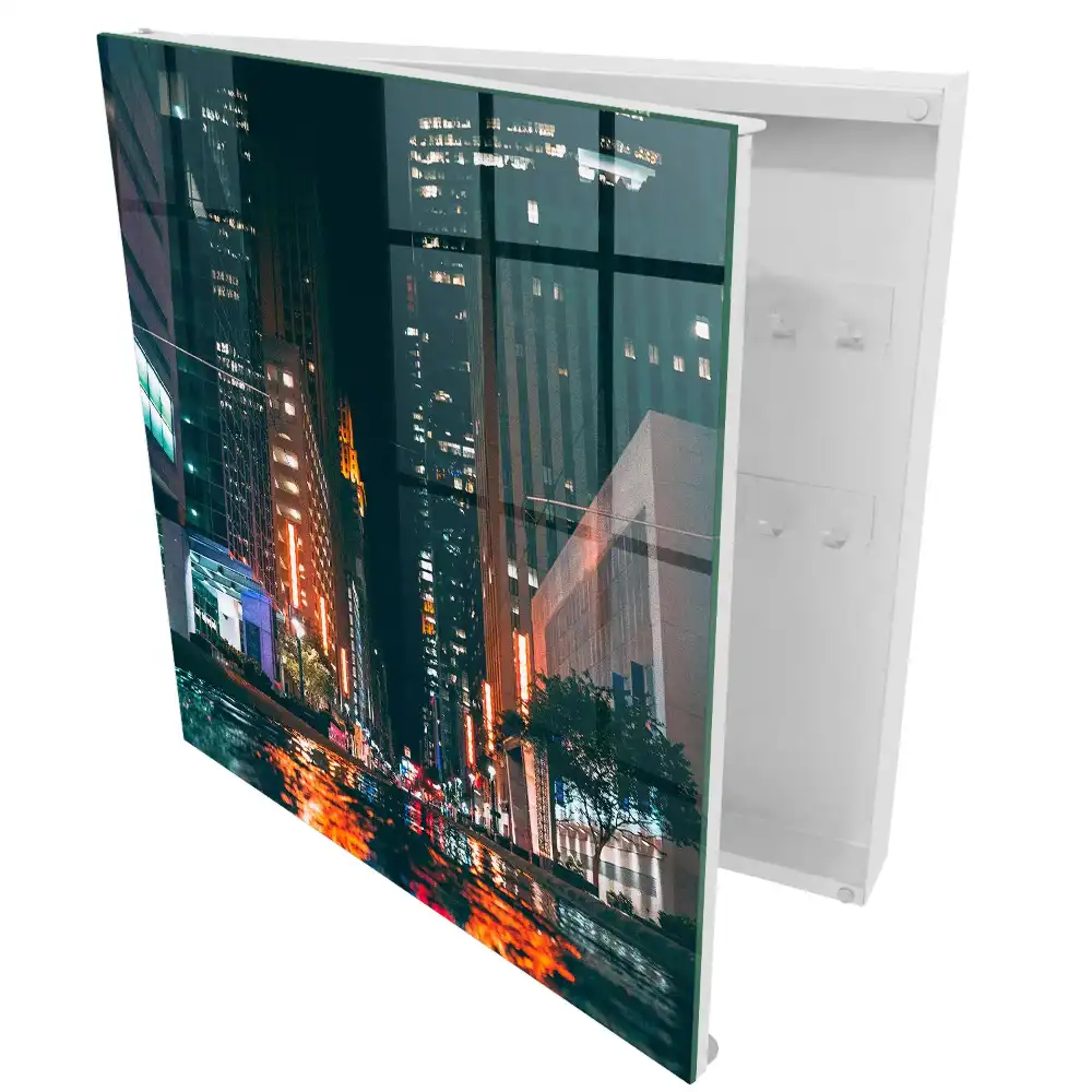 Armoire à clés une scène nocturne urbaine pleine d'énergie