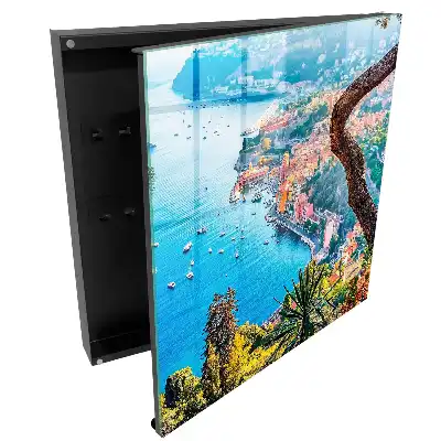 Armoire à clés côte de baie colorée