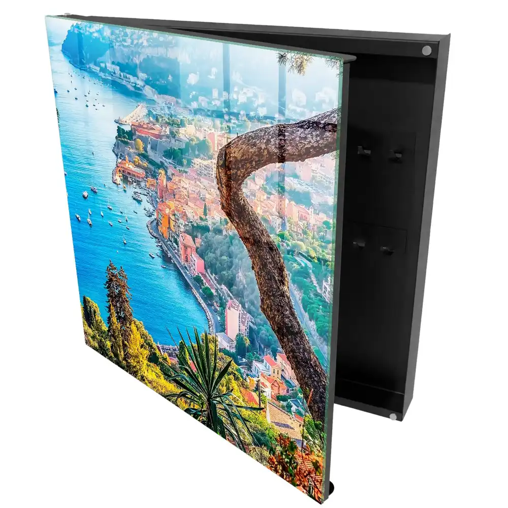 Armoire à clés côte de baie colorée