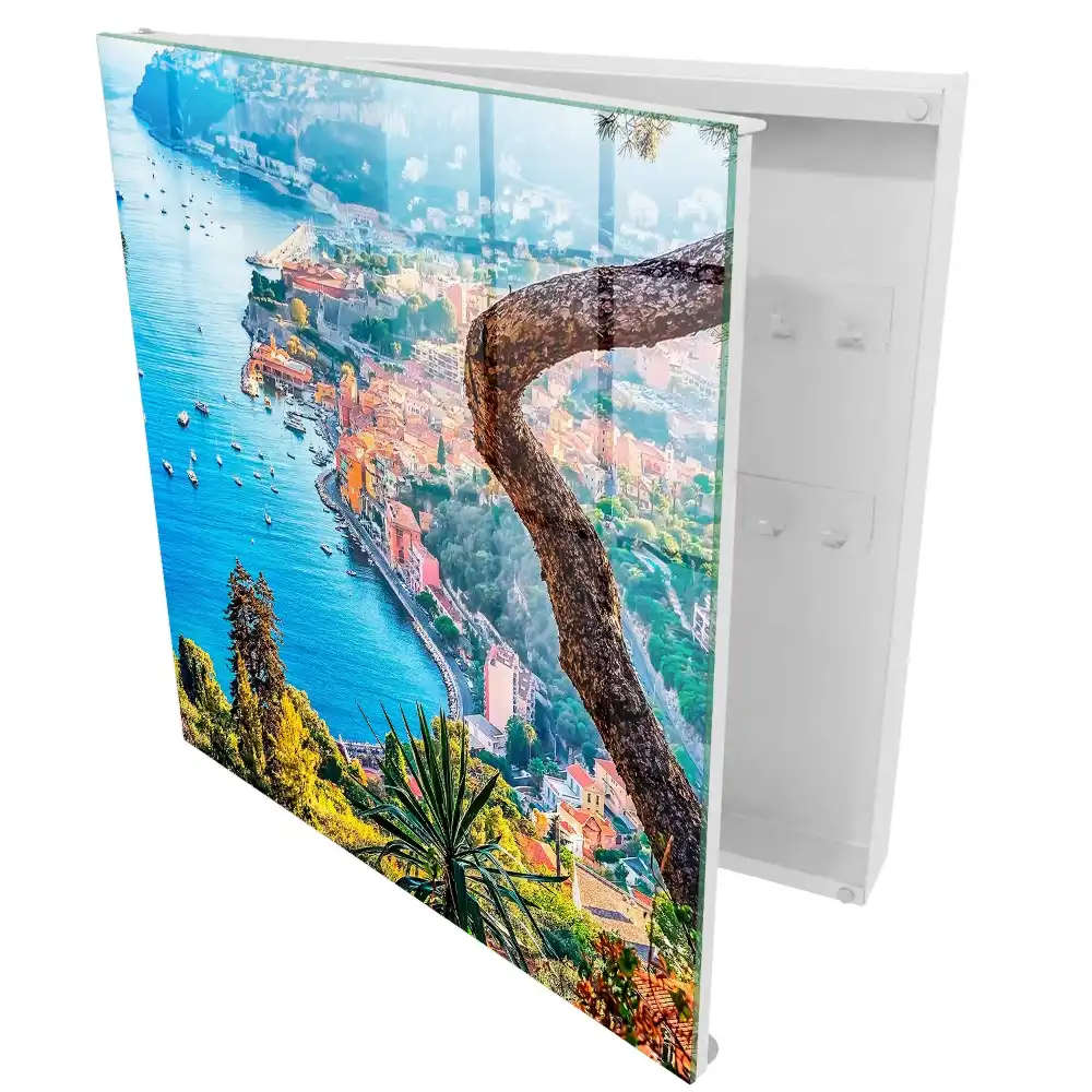 Armoire à clés côte de baie colorée