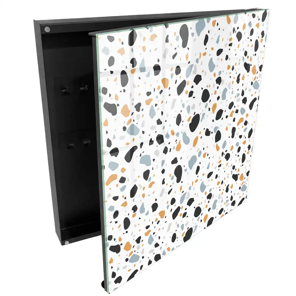 Armoire à clés taches colorées et harmonie des formes