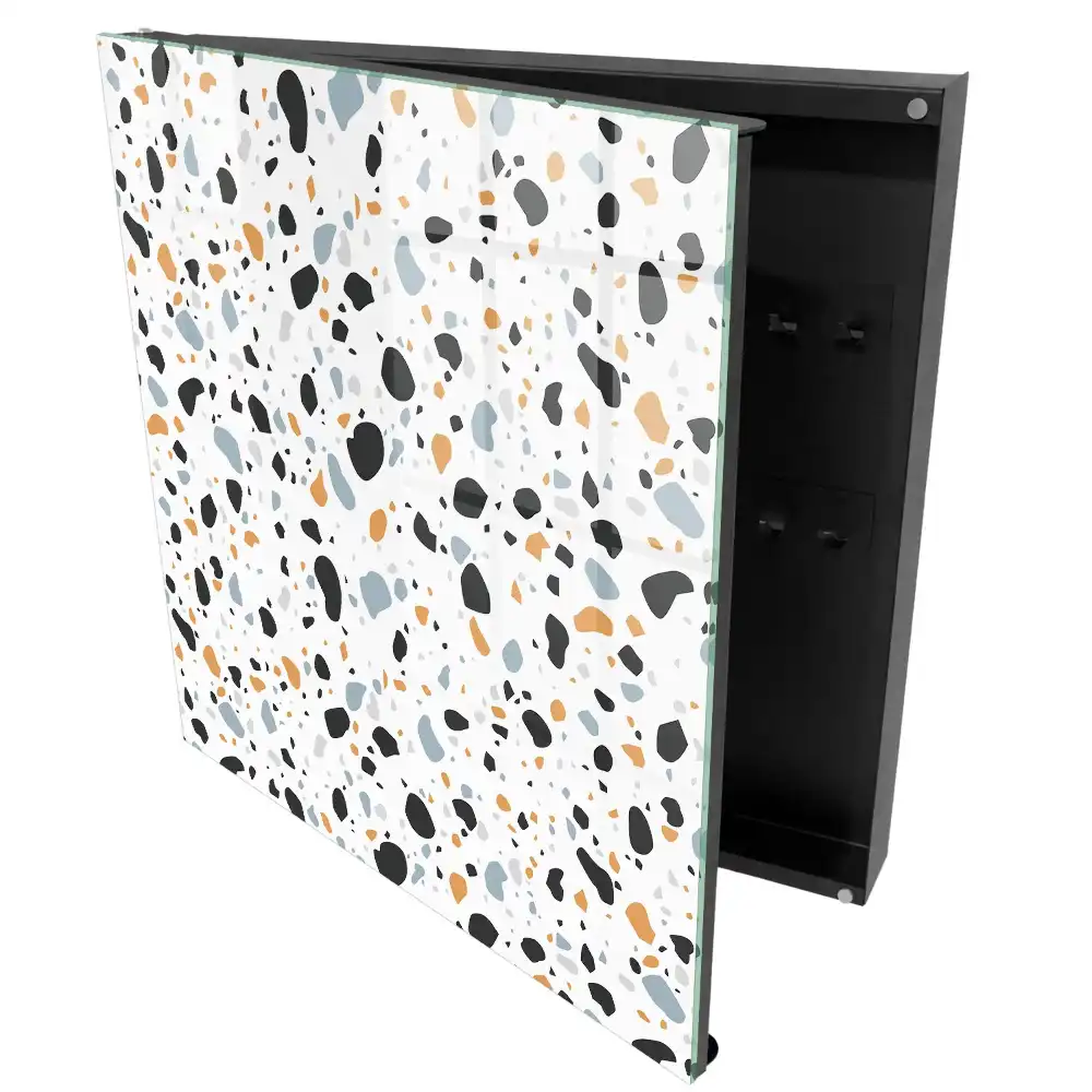 Armoire à clés taches colorées et harmonie des formes