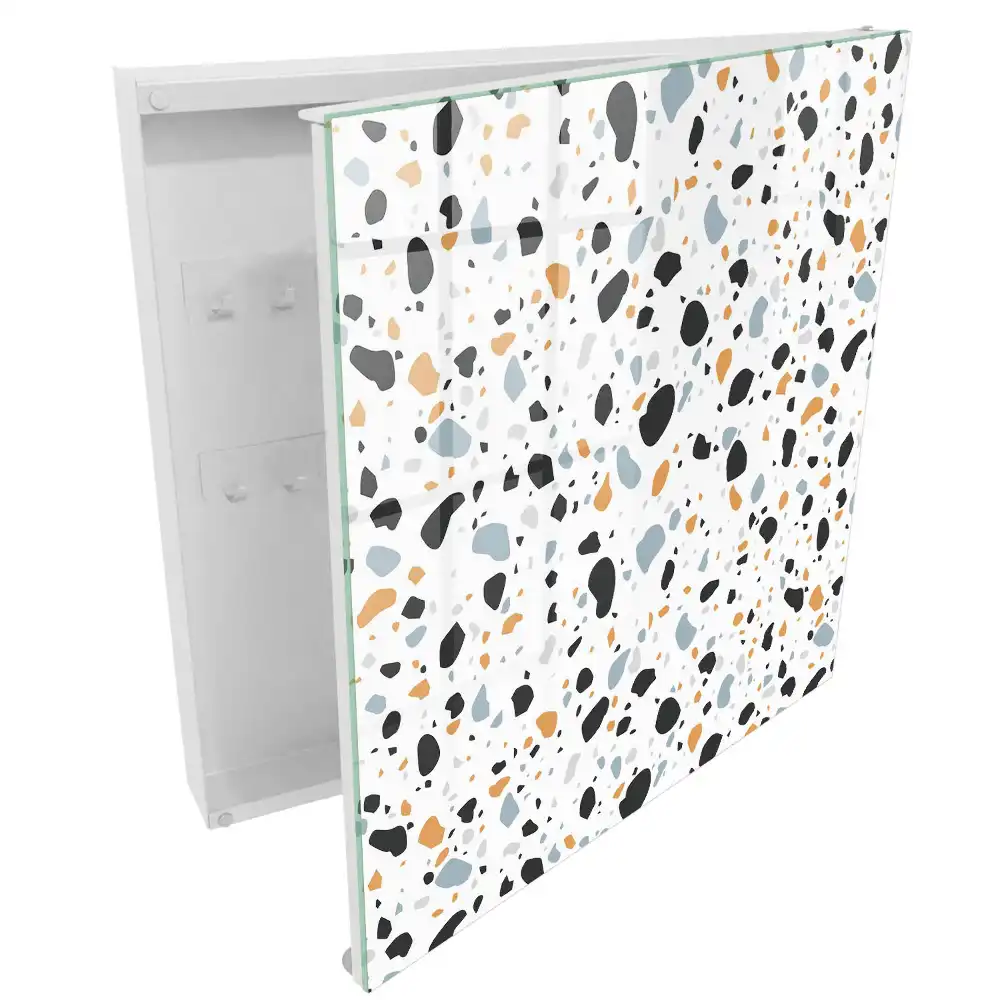 Armoire à clés taches colorées et harmonie des formes