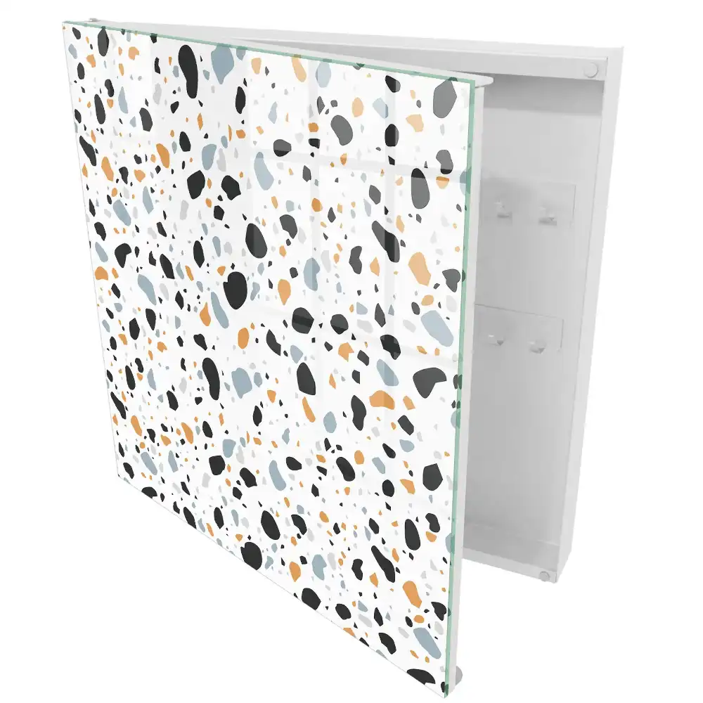 Armoire à clés taches colorées et harmonie des formes