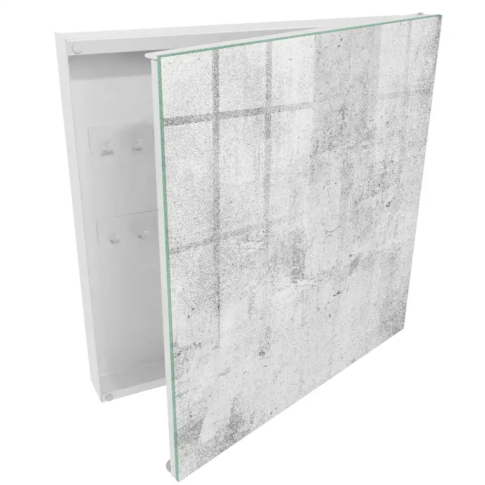 Armoire à clés texture de béton gris idéale pour les intérieurs