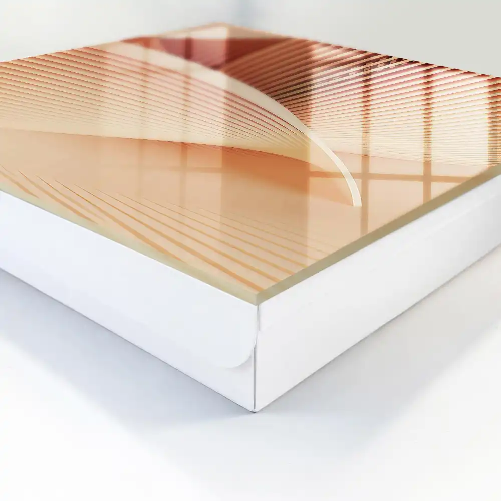 Armoire à clés vagues abstraites dans des tons crème et beige
