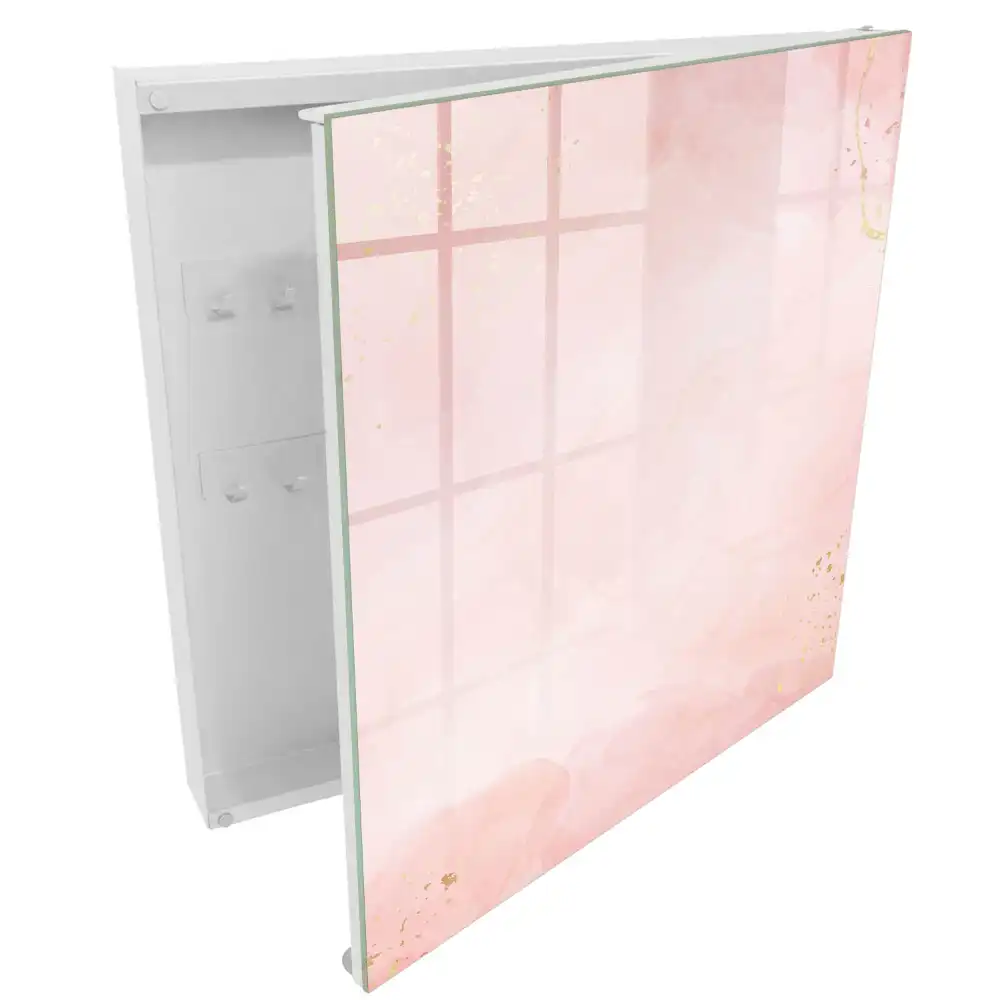 Armoire à clés fond pastel