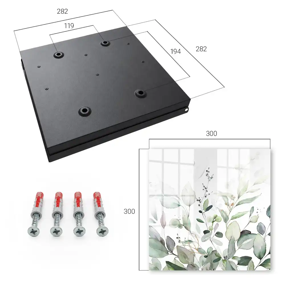 Boîte à clés la légèreté de la nature et les délicates feuilles de l'harmonie