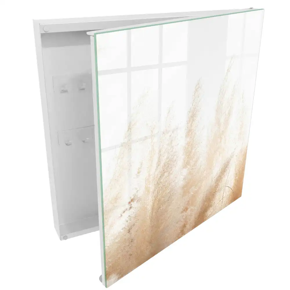 Armoire à clés des herbes subtiles aux tons chauds et naturels