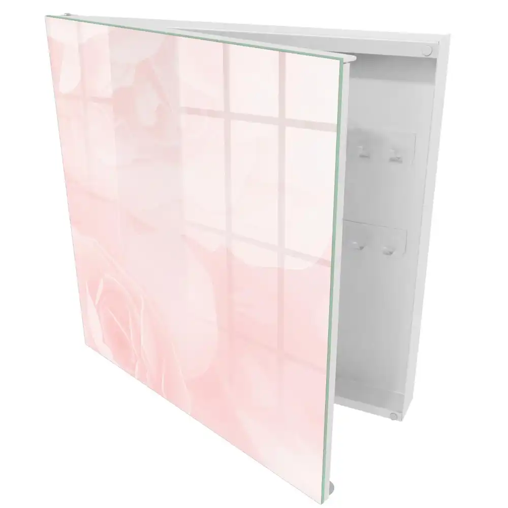 Armoire à clés des roses pastel qui exhalent la délicatesse