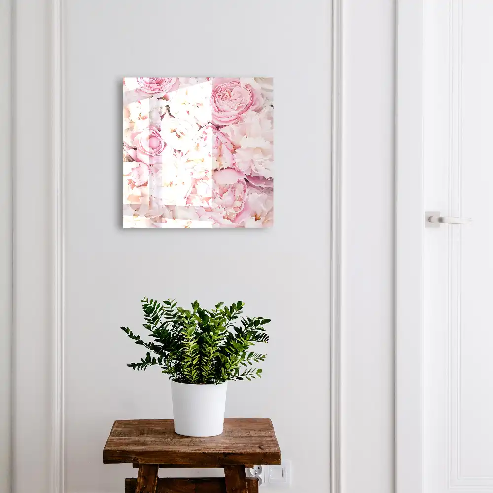 Boîte à clés murale des fleurs pastel pleines d'élégance et d'harmonie