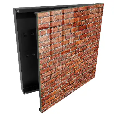 Armoire à clés mur de briques aux teintes chaudes