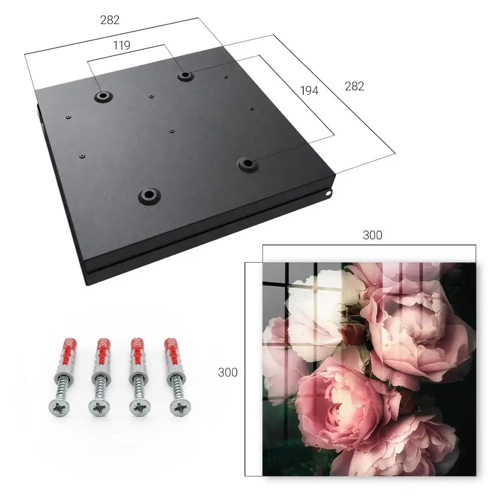 Armoire à clés des roses romantiques sur fond sombre