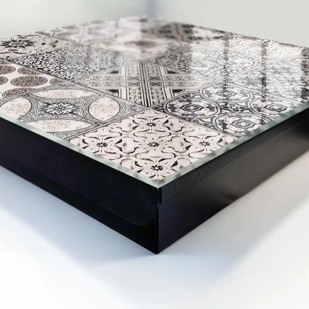 Boîte à clés murale carreaux décoratifs aux motifs uniques