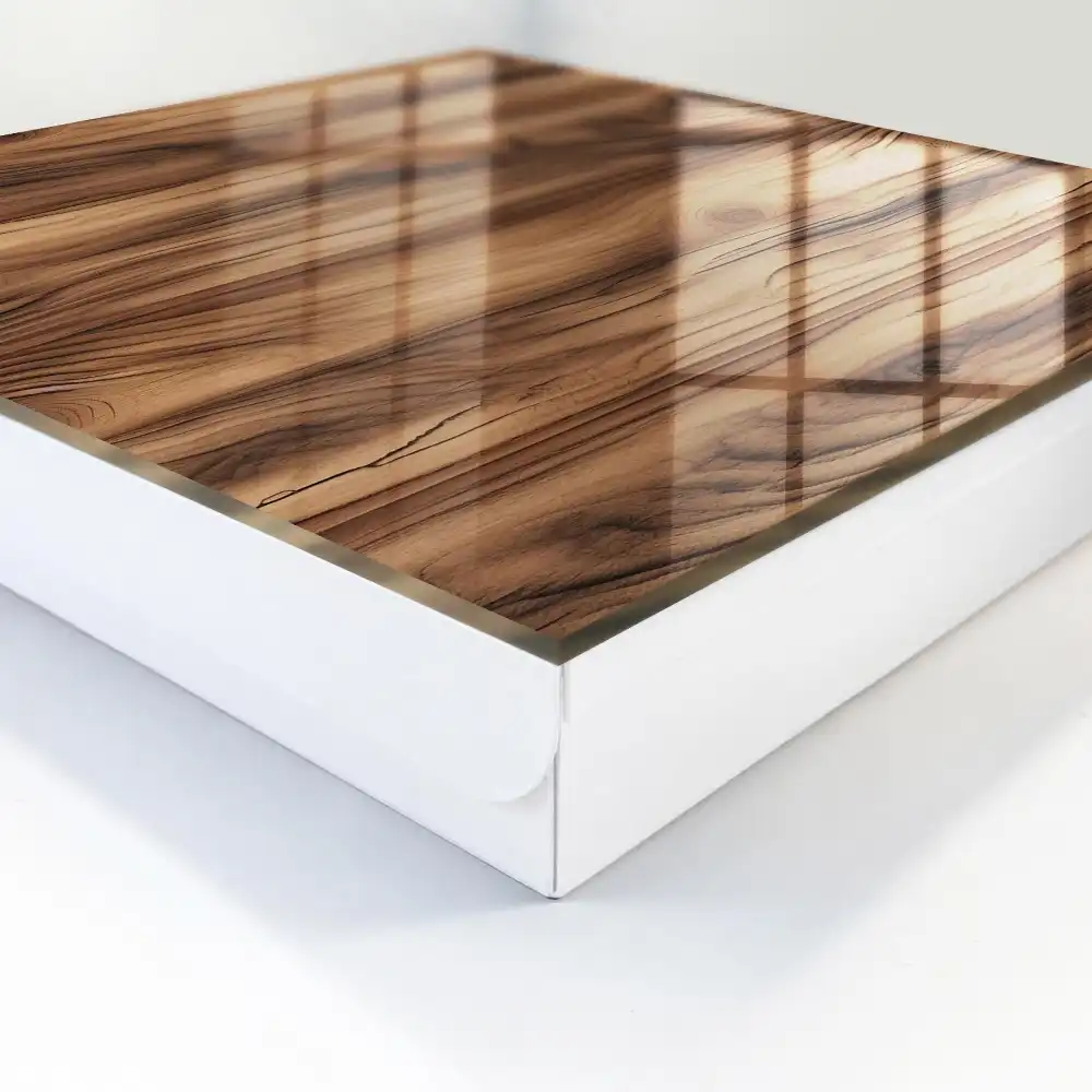 Boîte à clés murale motif de bois naturel expressif