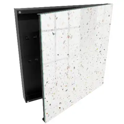 Boîte à clés murale le terrazzo aux teintes claires apporte de la fraîcheur