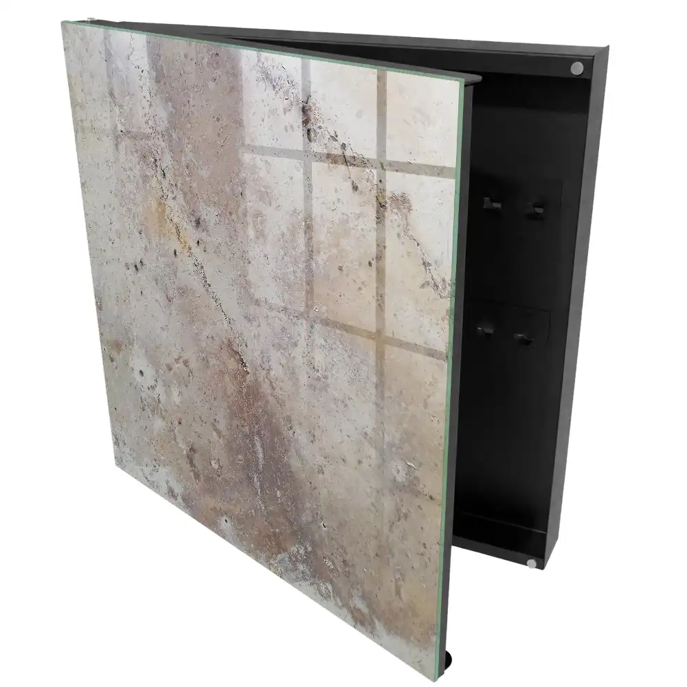 Armoire à clés motifs naturels de la terre et des roches sans points