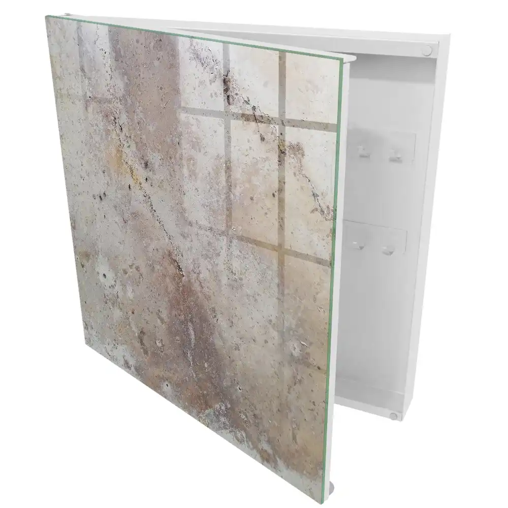 Armoire à clés motifs naturels de la terre et des roches sans points