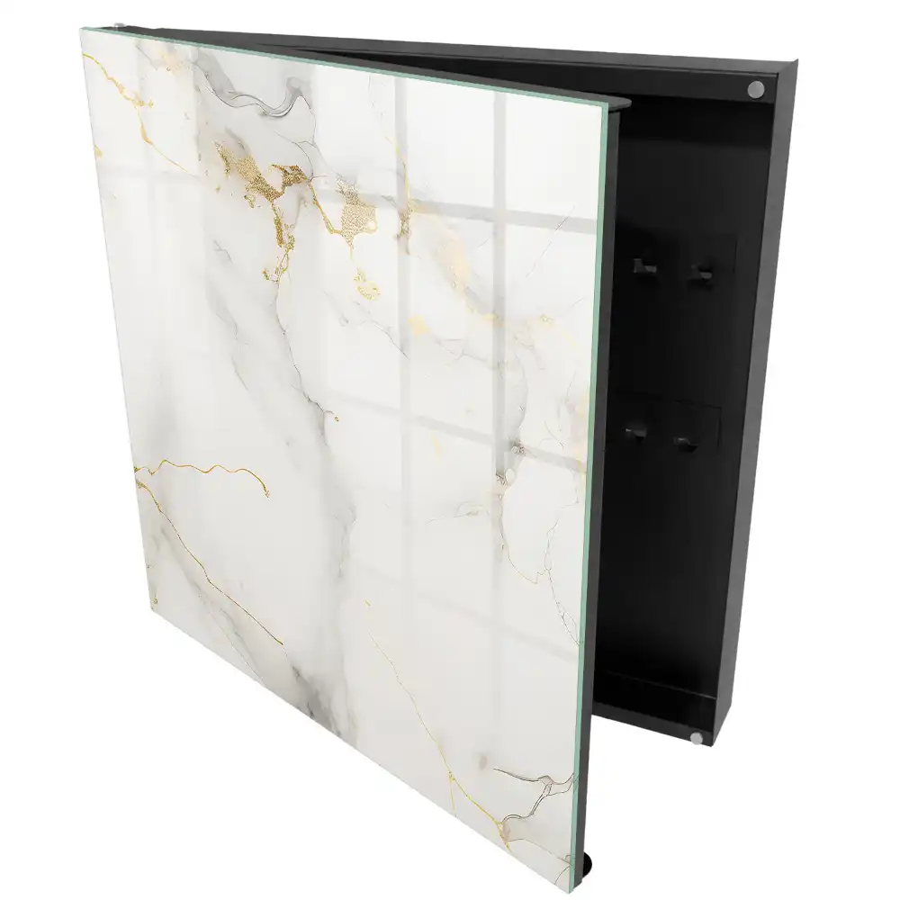 Armoire à clés une élégante composition en marbre sans décorations superflues