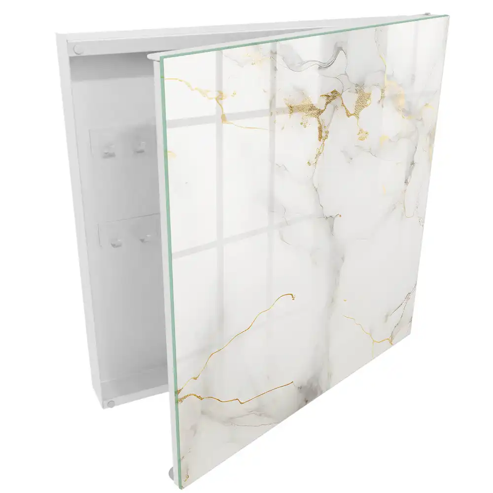 Armoire à clés une élégante composition en marbre sans décorations superflues