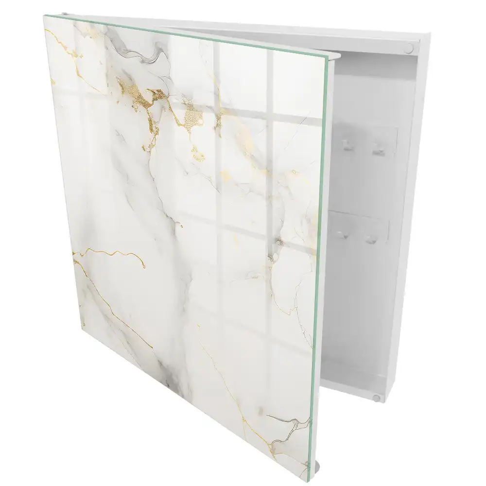 Armoire à clés une élégante composition en marbre sans décorations superflues