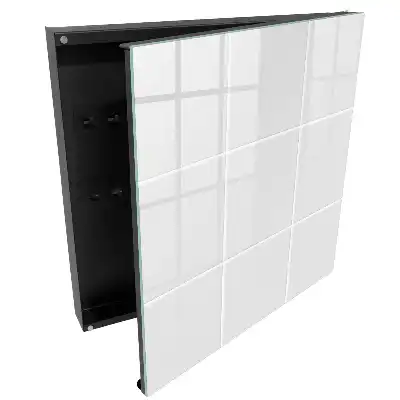 Armoire à clés motif de carreaux régulier sans détails superflus
