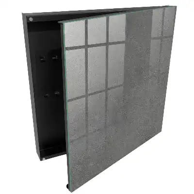 Armoire à clés un gris élégant aux subtiles transitions de tons.