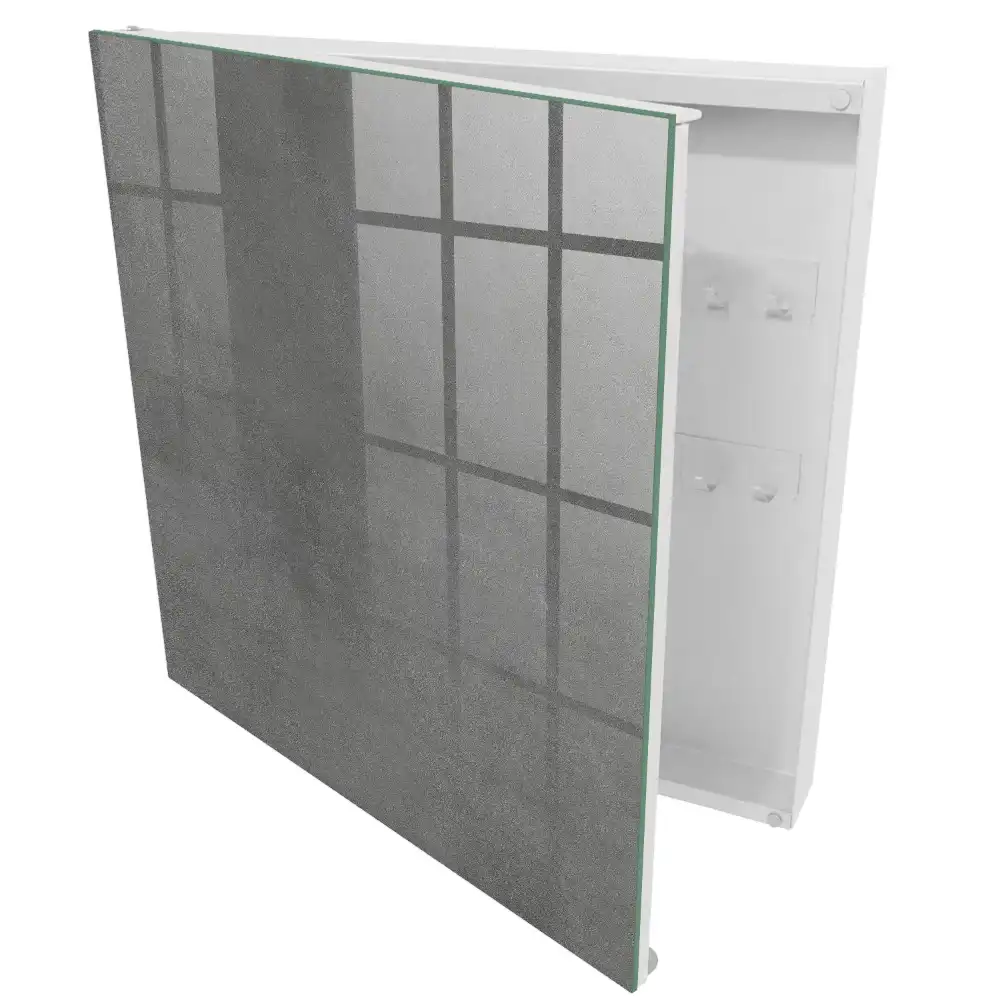 Armoire à clés un gris élégant aux subtiles transitions de tons.