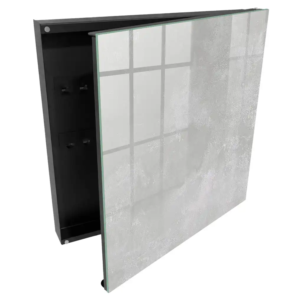 Armoire à clés texture grise subtile harmonieuse et élégante