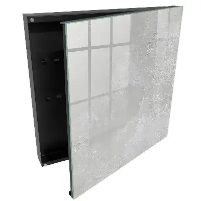Armoire à clés texture grise subtile harmonieuse et élégante